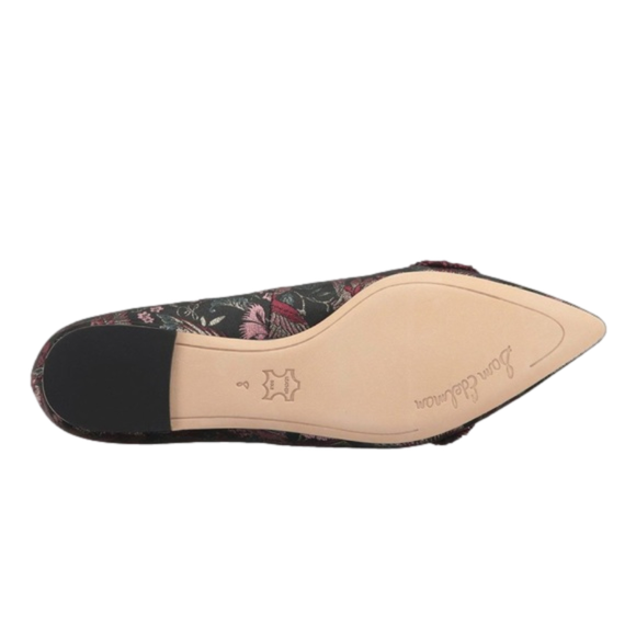 SAM EDELMAN Rochester Black Multicolour Majestic Bird Jacquard Loafer Size 7.5 - Picture 15 of 15